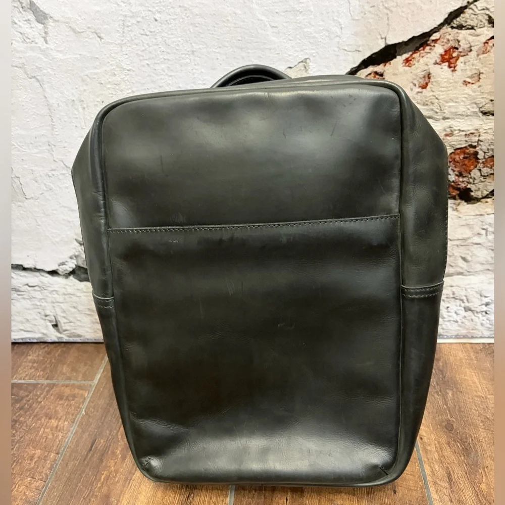 Parker Clay Mari Leather Backpack Travel Office Laptop Sleeve Bottle‎ Holder